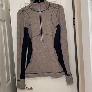 Lululemon Half Zip Pullover w stripes
